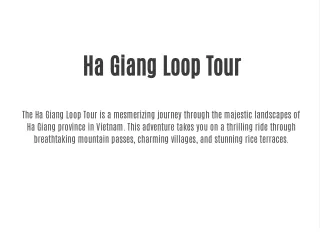 ha giang loop tour