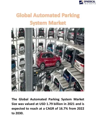 Global Automated Parking System Market