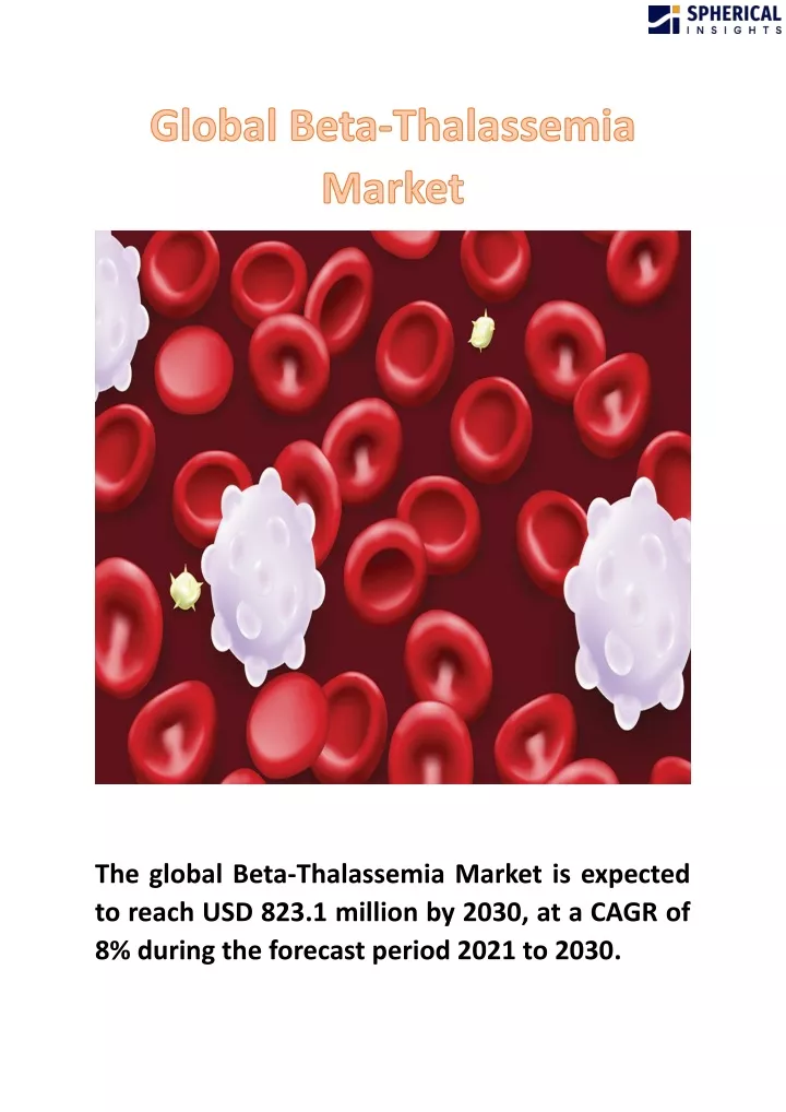 the global beta thalassemia market is expected