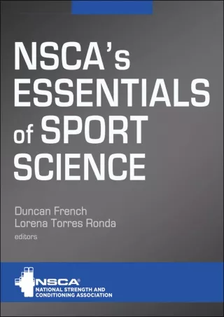 READ [PDF] NSCA's Essentials of Sport Science ebooks