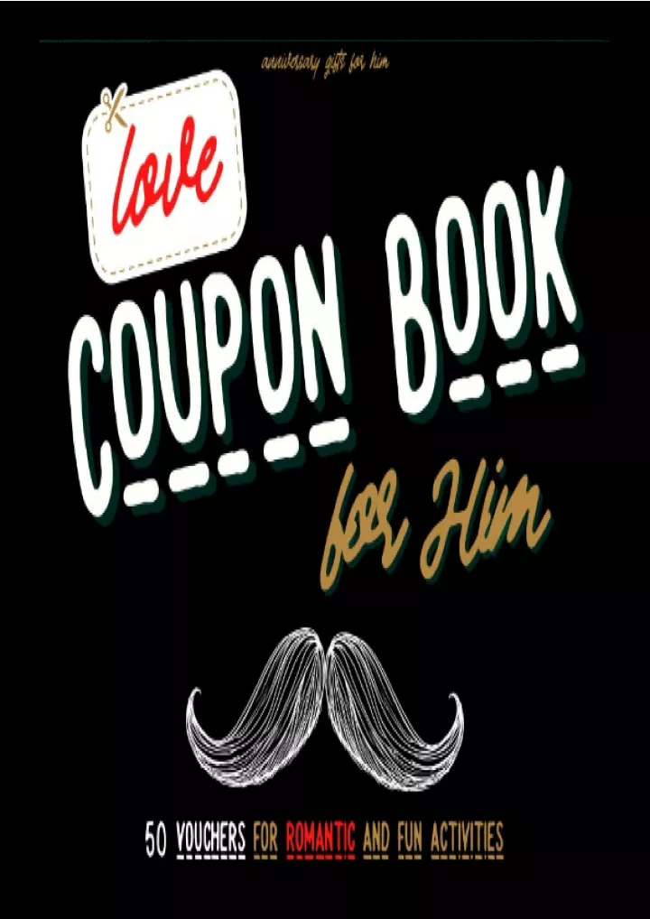 anniversary gifts for him love coupon book