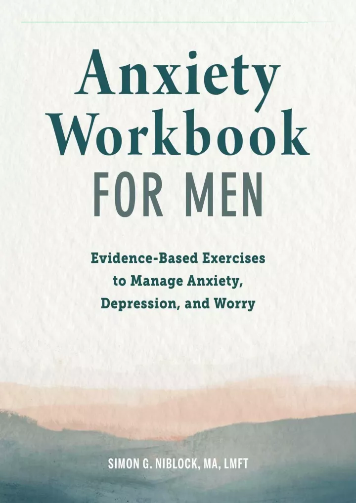 anxiety workbook for men evidence based exercises