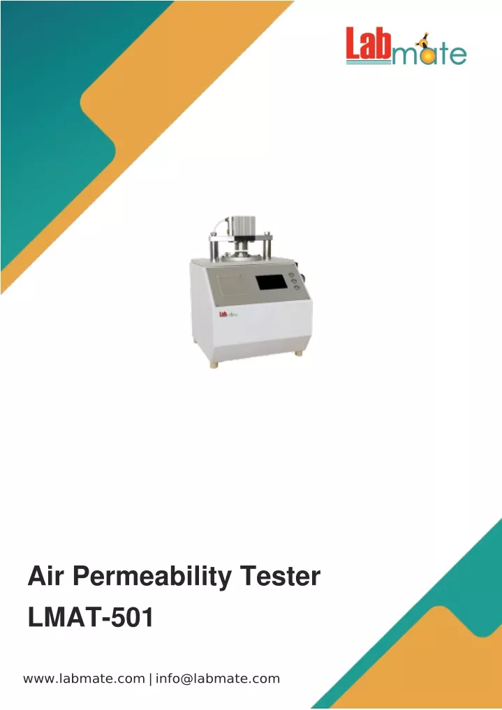 air permeability tester lmat 501