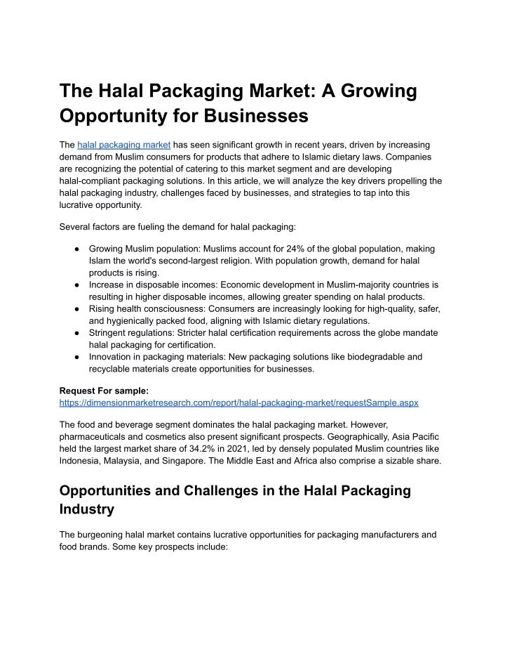 the halal packaging market a growing opportunity