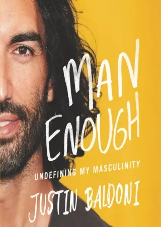 Full PDF Man Enough: Undefining My Masculinity