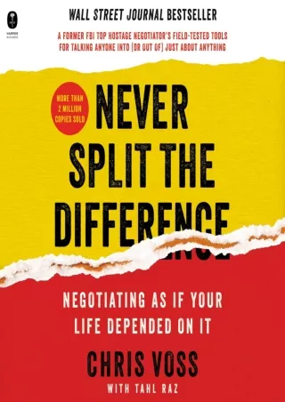 [Ebook] Never Split the Difference: Negotiating as if Your Life Depended on It