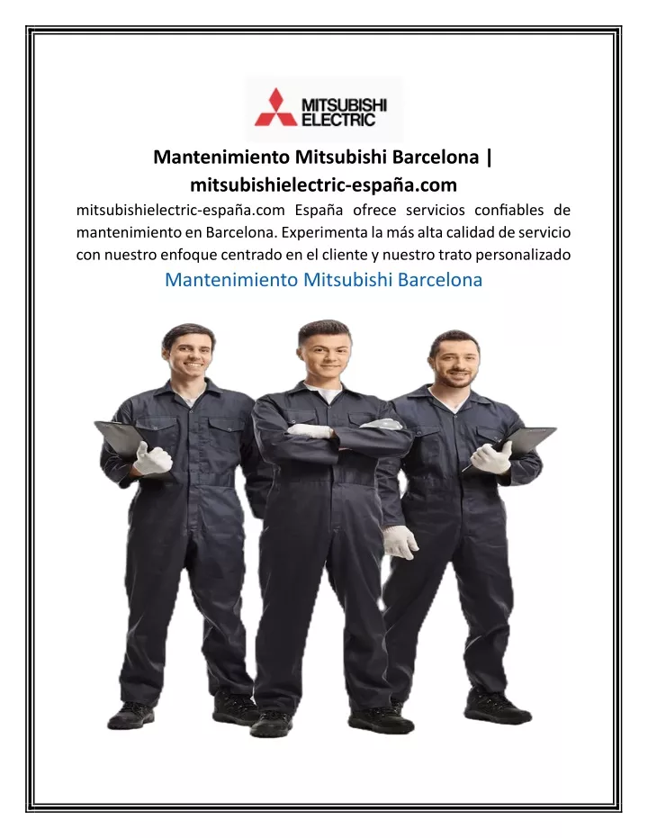 mantenimiento mitsubishi barcelona