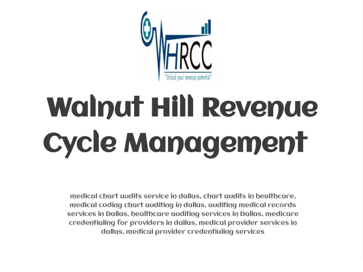 walnut hill revenue cycle management