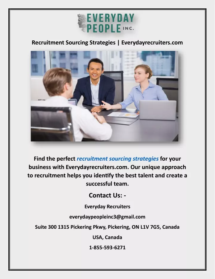recruitment sourcing strategies