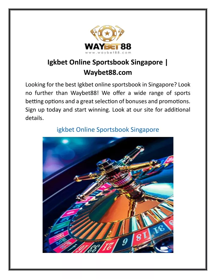 igkbet online sportsbook singapore waybet88 com