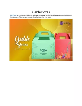 gable boxes gable boxes