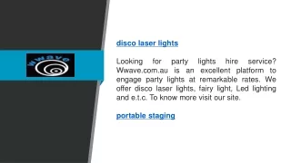 Disco Laser Lights | Wwave.com.au