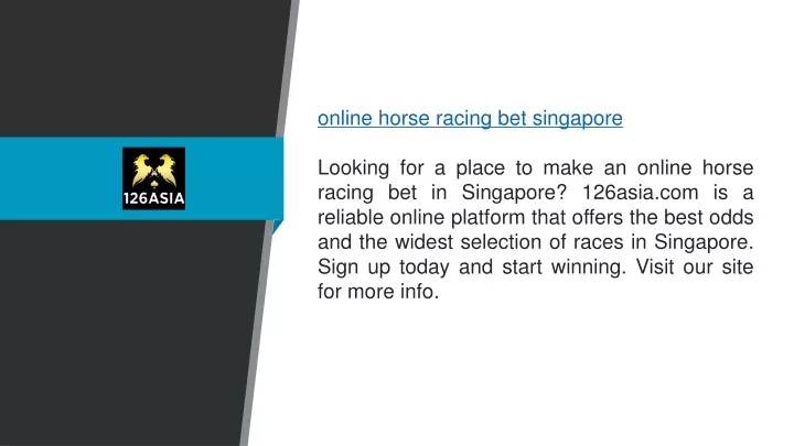 online horse racing bet singapore looking