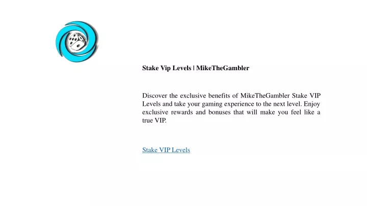 stake vip levels mikethegambler