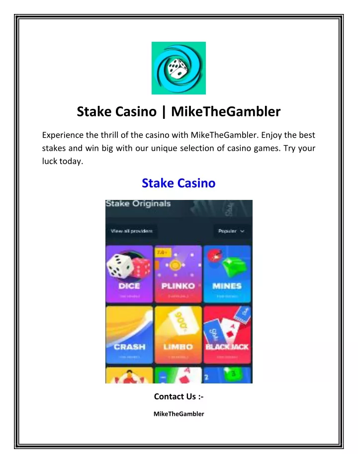 stake casino mikethegambler