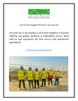 Led Screen Supplier Kuwait Ad-zone.net