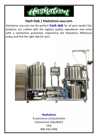 hash dab hashatron usa com hashatron
