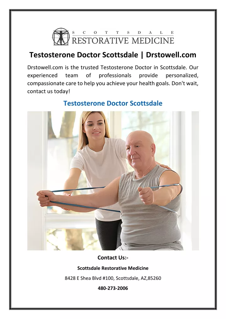 testosterone doctor scottsdale drstowell com