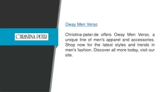 Oway Men Verso Christina-peter.de