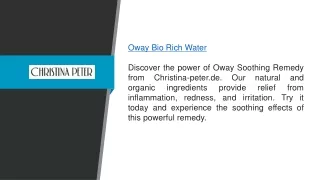 Oway Bio Rich Water Christina-peter.de