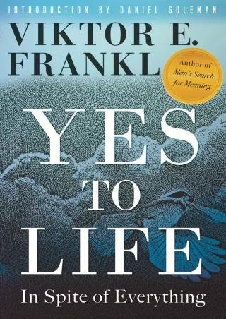DOWNLOAD/PDF Yes to Life: In Spite of Everything