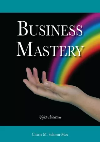 DOWNLOAD/PDF Business Mastery: A Guide for Creating a Fulfilling, Thriving Practice, and