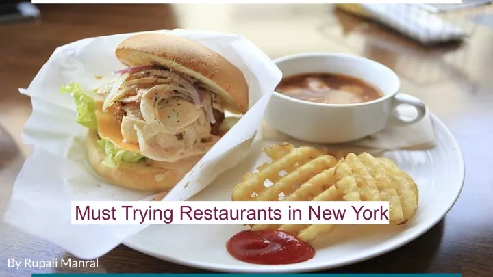 must trying restaurants in new york