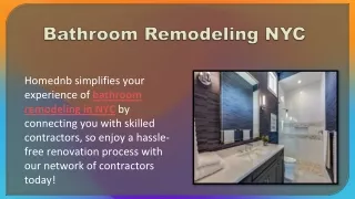 Bathroom Remodeling NYC