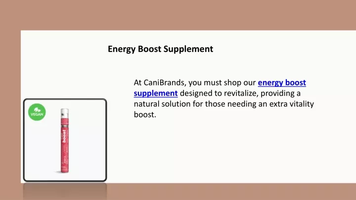 energy boost supplement