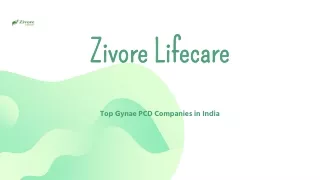 Zivore Lifecare Top Gynae PCD Companies in India