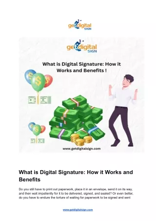 What is Digital Signature: How it Works and Benefits