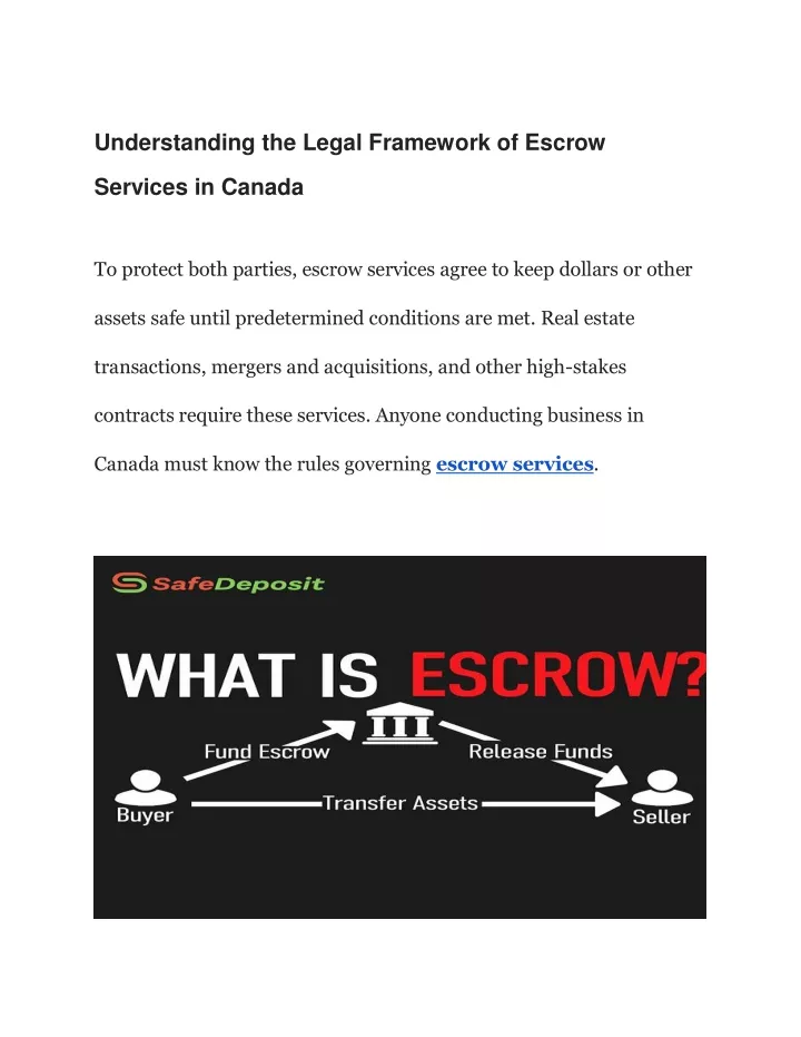 understanding the legal framework of escrow