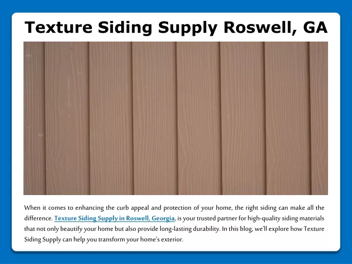texture siding supply roswell ga