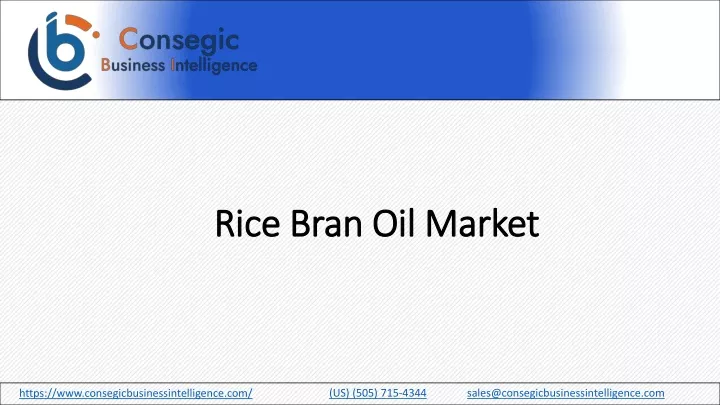 rice bran oil market