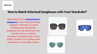 Dark green sunglasses