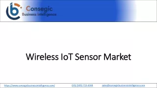 wireless iot sensor market
