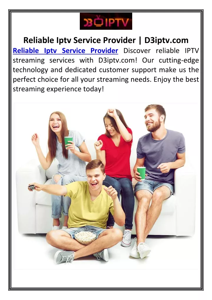 reliable iptv service provider d3iptv