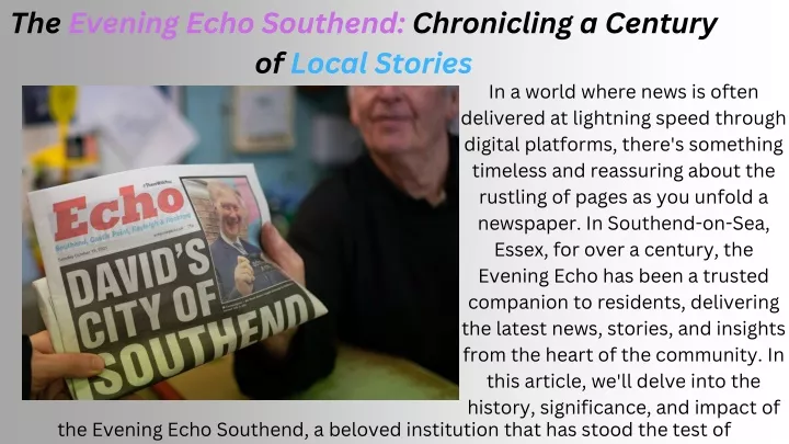 the evening echo southend chronicling a century