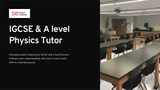 Best IGCSE & A level Physics Tutor in Dubai