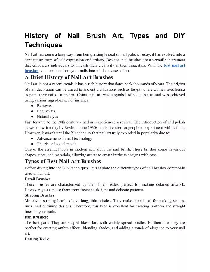 The History of Nail Art – TrendSurvivor