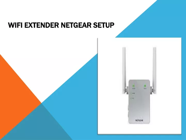 wifi extender netgear setup