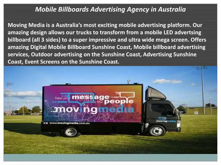 mobile billboards advertising agency in australia