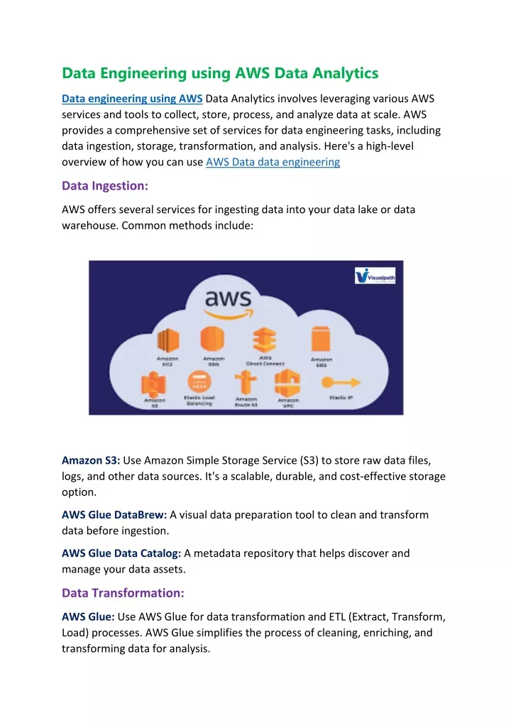 data engineering using aws data analytics