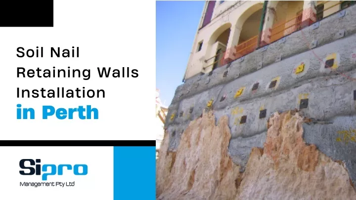 soil nail retaining walls installation in perth