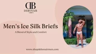 Men's Silk Briefs by Debonair Men A Blend of Style and Comfort