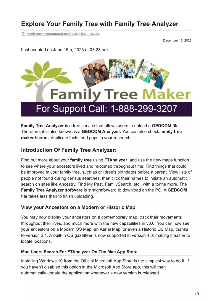 explore your family tree with family tree analyzer