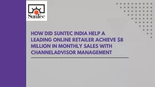 E-commerce Success: SunTec India's $8M Monthly Sales Increase