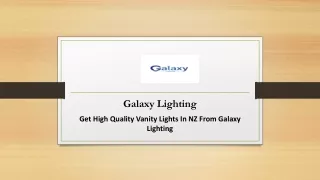 Get High Quality Vanity Lights In NZ From Galaxy Lighting