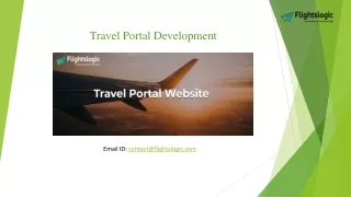 travel portal development