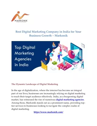 Best Digital Marketing Agency in Jaipur to Boost Your Business - Markonik